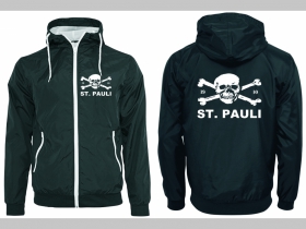 St. Pauli šuštiaková bunda čierna materiál povrch:100% nylon, podšívka: 100% polyester, pohodlná,vode a vetru odolná